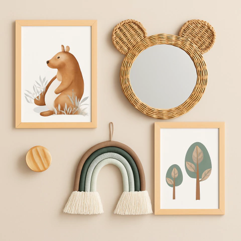 Kit Decoração Infantil Bosque Urso - comprar online