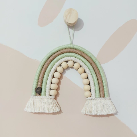 Arco-íris macramê