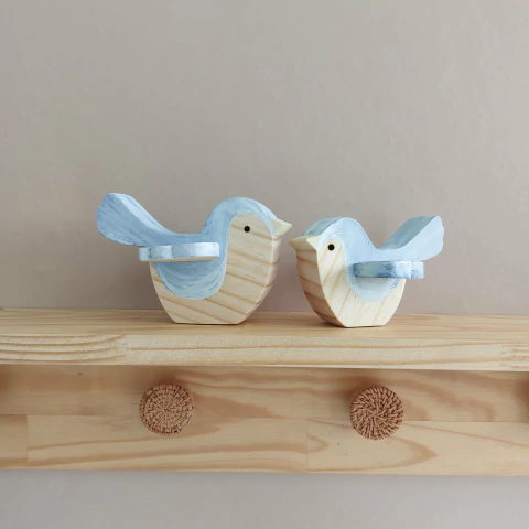 Adorno Passarinhos Azul - comprar online