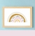 Quadro Infantil Arco-íris Florescer - comprar online