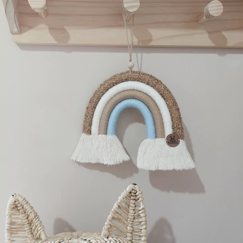 Arco-íris macramê