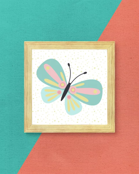 Quadro Infantil Borboleta - comprar online