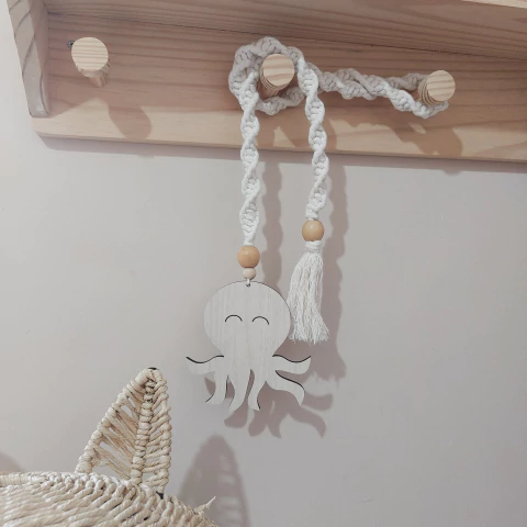 Cordão Sensorial Macramê Fundo do Mar - Polvo