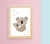 Quadro Infantil Colo de mãe - Coala
