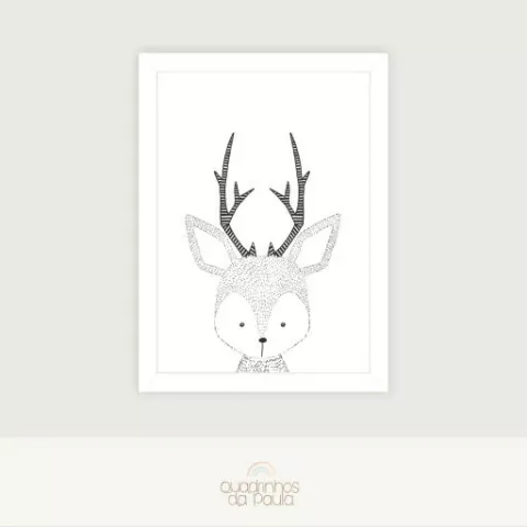 Quadro Alce, Animais - Sabrin Deirani