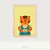 Quadro Infantil Tigre - Animais Summer