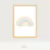 Quadro Infantil Arco-íris Cores Pastel - comprar online