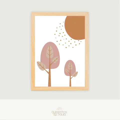 Quadro Infantil Bosque Poente