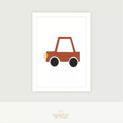 Quadro Carrinho Beep Beep - comprar online