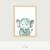 Quadro Infantil Safari Baby Elefante Aquarela na internet