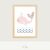 Quadro Infantil Baleia Florescer - comprar online