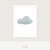 Quadro Infantil Nuvem Chuva Aquarela - comprar online