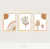 Trio Quadros Boho - Florescer e Poente