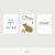 Trio Quadro Infantil Capivara - comprar online