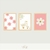 Trio Quadro Infantil Margaridas Patinhas - comprar online