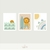 Trio Quadro Infantil Praia Leãozinho - comprar online