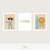 Trio Quadro Infantil Safari Divertido - comprar online
