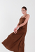 Vestido Daya Linho Marrom - loja online