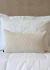 Almofada em Linho Bordada Offwhite e Cru Retangular