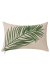 almofada folhas verde tropical