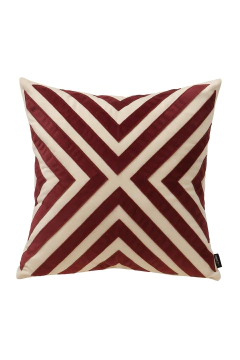 Almofada Coleção Festas Bordada em Veludo Marsala Quadrada - comprar online
