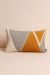 Imagem do Almofada Boho em Linho Offwhite Bordado Caramelo Retangular