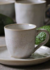 Conjunto C/ 6 Xícaras de Café C/ 6 Pires Bio Latte Stoneware 120ML - Cazachic | Almofadas Exclusivas