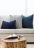 Almofada em Jacquard Decore Azul & Branco Retangular - Cazachic | Almofadas Exclusivas