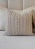 Almofada de Tricot Trança Larga Offwhite Quadrada na internet