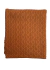 Manta Tricot Entrelace Cobre - Cazachic | Almofadas Exclusivas