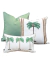Kit Almofadas Impermeáveis Outdoor - Coqueiros Verde