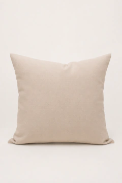 Almofada quadrada impermeável na cor offwhite com textura suave