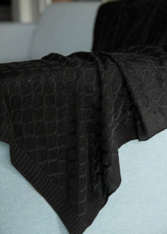 Manta Tricot Entrelace Preto - comprar online