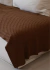manta de tricot marrom