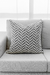 Almofada Chevron Cinza & Branco Quadrada - loja online