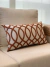 Almofada em Veludo Bordado Offwhite e Cobre New Collection Retangular na internet