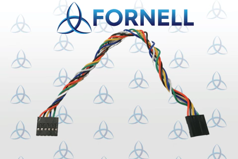 Cabo DUPONT Femea Femea 2.54mm de 20cm com 6 vias, apresentando conectores nas extremidades.