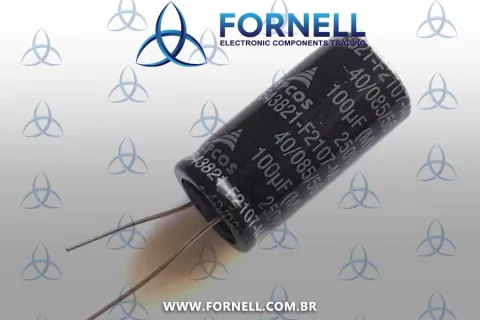 Capacitor Eletrolítico RD 100uF 250V 13x35mm
