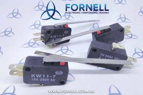 Chave Micro Switch Kw11-7 Com Haste 60mm