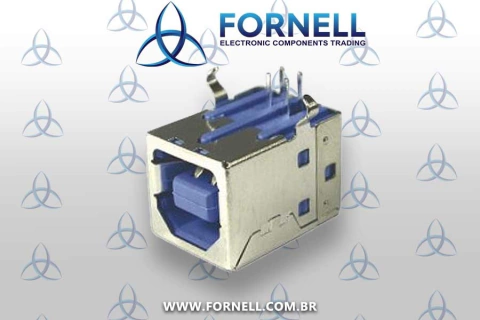 Conector USB B Fêmea