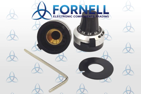 Knob Medidor para Potenciômetro Multivoltas