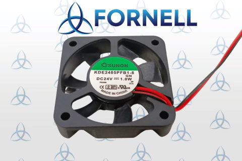 Microventilador KDE2405PFB1-8 24VDC 0,04A 50x50x10mm