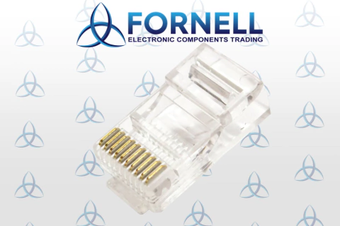 Conector Modular RJ50 Macho Com trava
