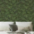 Ambiente decorado com o Painel de Parede Folhagem Verde - Coleção Personnalité - ATP020 | Tamanho Personalizado - Venda Sob Medida | Cola Grátis - Ciça Braga