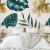 Ambiente decorado com Painel de Parede Folhas e Flores Verde e Creme - Coleção Personnalité - ATP034 | Tamanho Personalizado - Venda Sob Medida | Cola Grátis - Ciça Braga