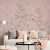 Painel de Parede Floral com Pássaros Bege Rosado - Coleção Personnalité - ATP039 | Tamanho Personalizado - Venda Sob Medida | Cola Grátis - comprar online