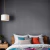 Quarto decorado com o Painel Ripado Grafite Autocolante Play 10x1 cm - Rolo com 10 metros | Coleção Meu Rodapé - RPDOL-33 - Ciça Braga