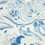 Papel de Parede Colonial com Textura Azul e Off-White - 10 metros | 1050402 - Coleção Vita | Cola Grátis