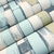 Efeito do Papel de Parede Ripado Madeira Demolição Amarelo, Azul e Creme - Coleção New Rustic - 0302 - 9,50 metros | Cola Grátis