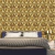 Quarto decorado por Papel de Parede Geométrico Dourado 3D - 9,50 metros | 156-360103Q - Ciça Braga